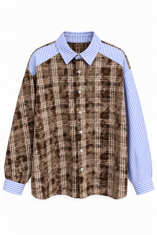Camicia Check Contrast