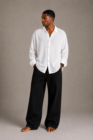 Camicia Crinkle Pure