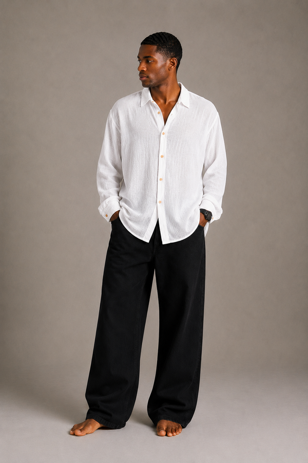 Camicia Crinkle Pure