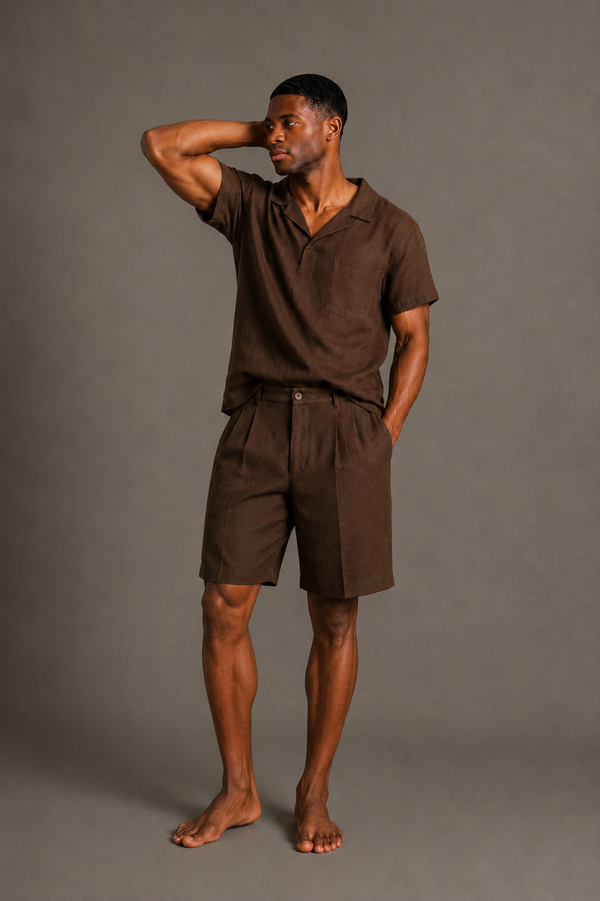 Coordset Mocha Linen Set