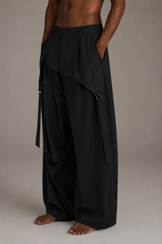 Pantalone Draped Noir