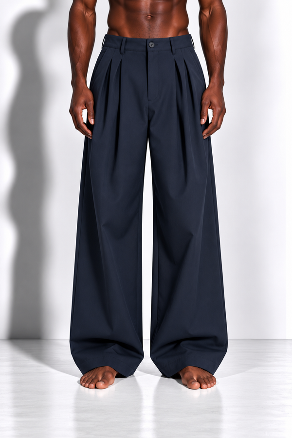 Pantalone Pleat Navy