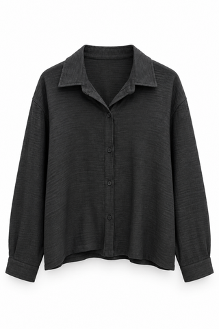 Camicia Charcoal Black