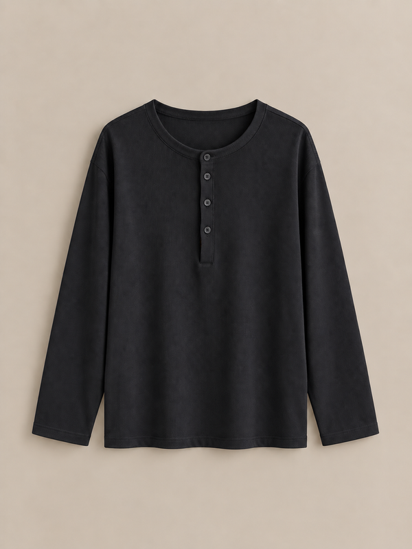 Maglia Noir Henley