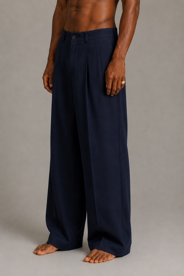 Pantalone Pleated Navy