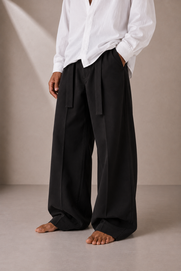 Pantalone Noir Flow