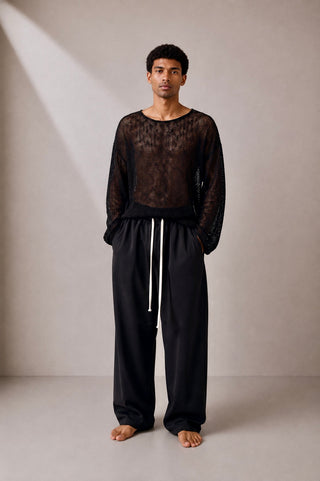 Maglia Mesh Noir