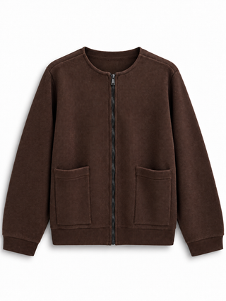 Cardigan Zip Brown