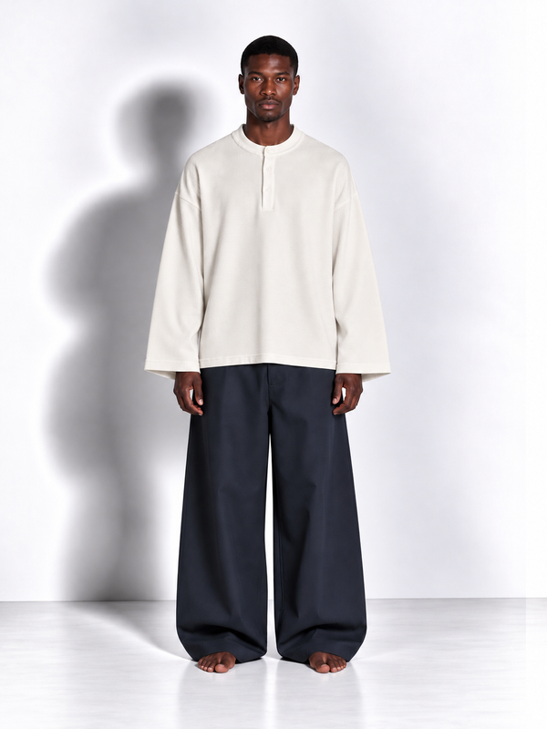 Maglia Henley White