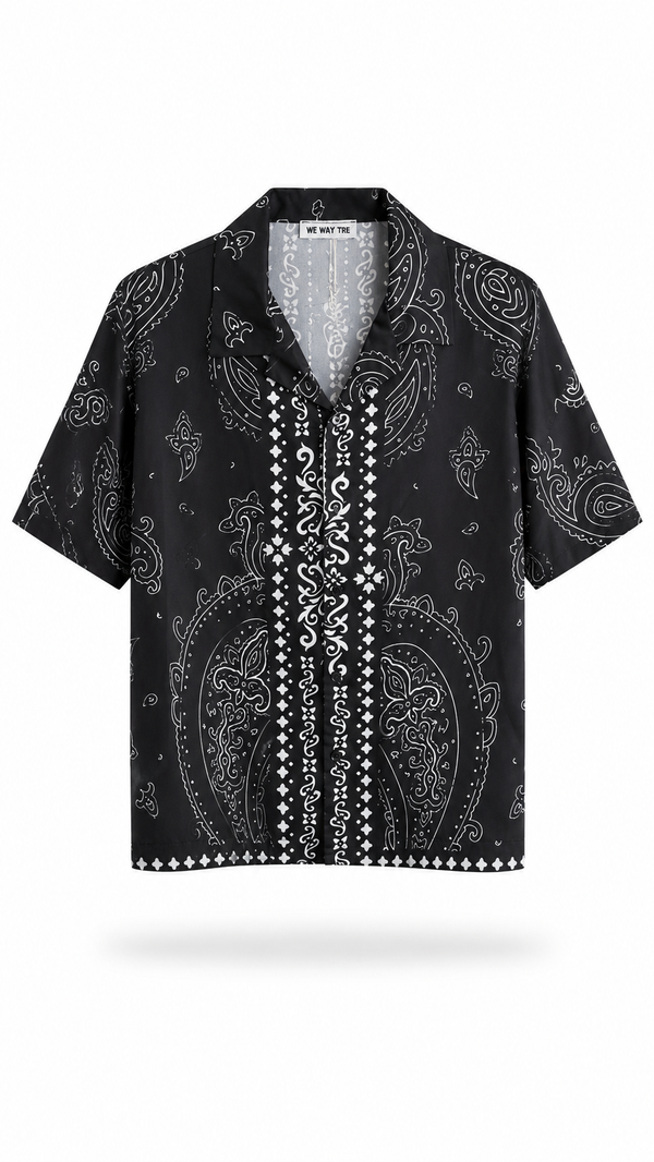 Camicia Bandana Noir