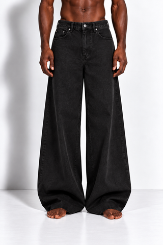 Jeans Black Wide