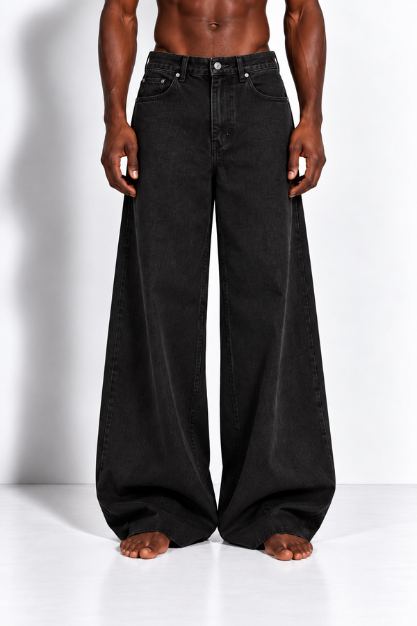 Jeans Black Wide